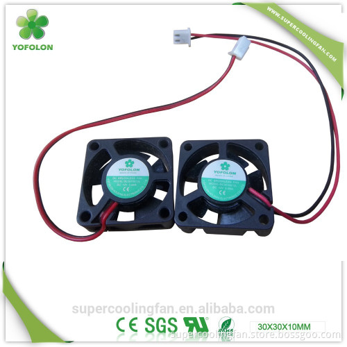 30x30x10mm 12V small electric fan, 30mm mini dc cooling fan
